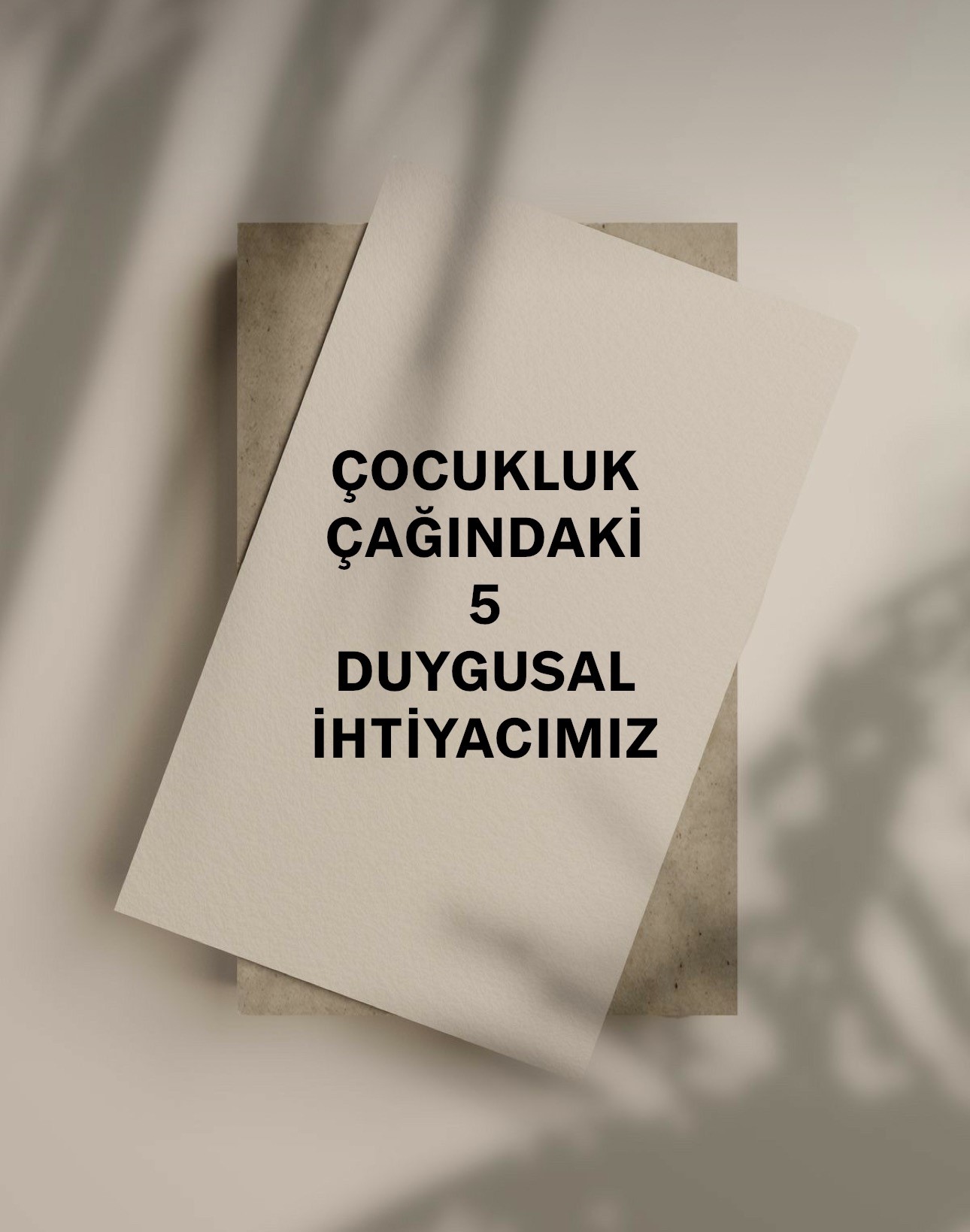 Çocukken İhtiyacımız olan 5 Temel Duygusal İhtiyaç